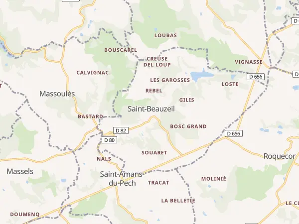 Plan de Saint-Beauzeil