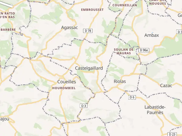 Plan de Castelgaillard