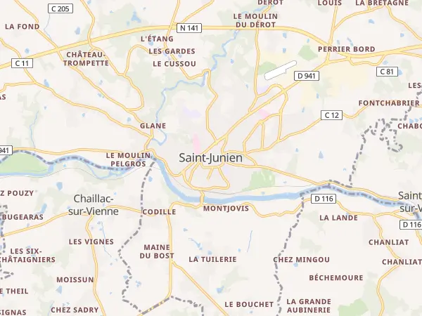 Plan de Saint-Junien