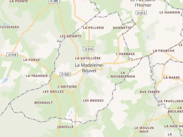 Plan de La Madeleine-Bouvet