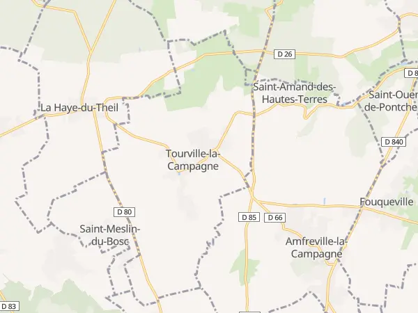 Plan de Tourville-la-Campagne