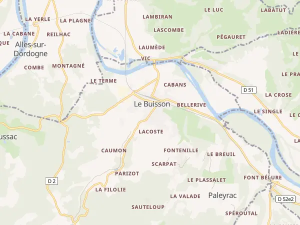 Plan du Buisson-de-Cadouin