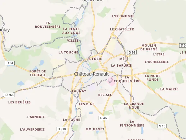 Plan de Château-Renault