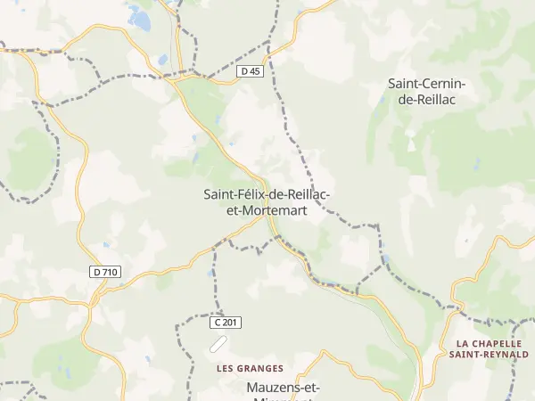 Plan de Saint-Félix-de-Reillac-et-Mortemart