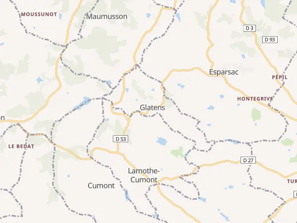 Plan de Glatens