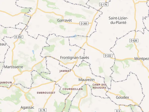 Plan de Frontignan-Savès