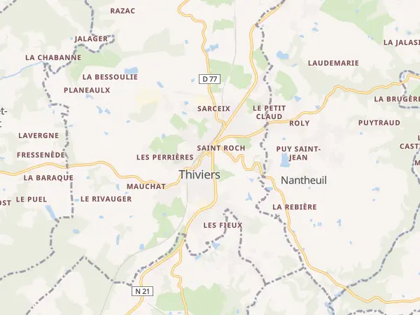 Plan de Thiviers