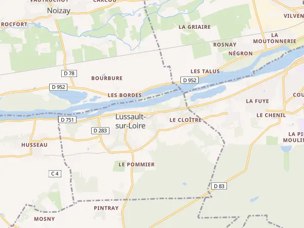 Plan de Lussault-sur-Loire