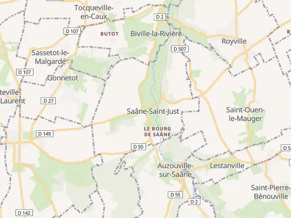 Plan de Saâne-Saint-Just