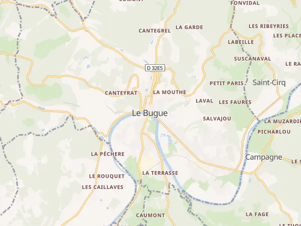 Plan du Bugue