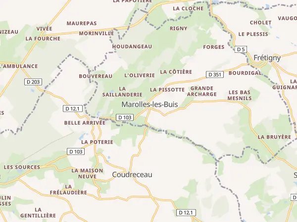 Plan de Marolles-les-Buis
