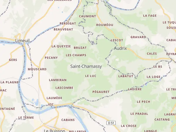 Plan de Saint-Chamassy