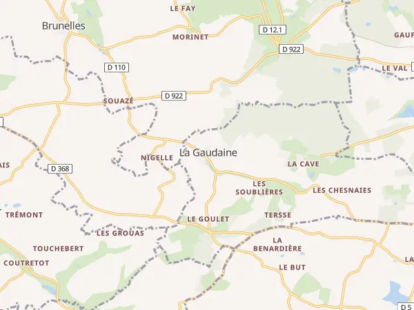 Plan de La Gaudaine