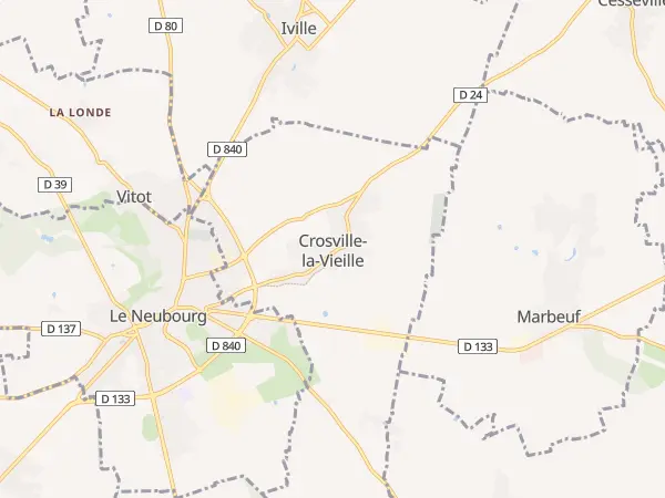 Plan de Crosville-la-Vieille