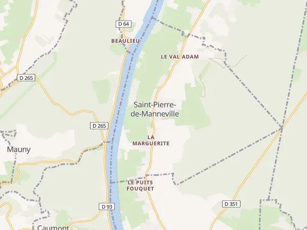 Plan de Saint-Pierre-de-Manneville