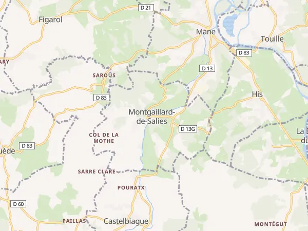 Plan de Montgaillard-de-Salies