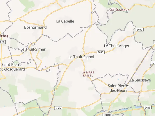 Plan du Thuit de l’Oison
