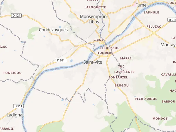 Plan de Saint-Vite