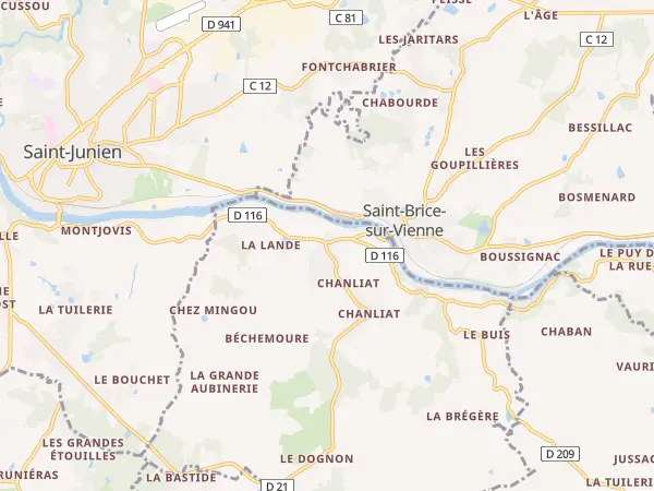 Plan de Saint-Martin-de-Jussac