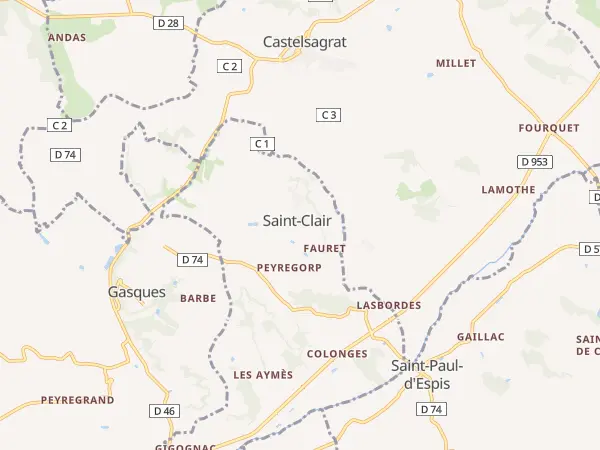 Plan de Saint-Clair
