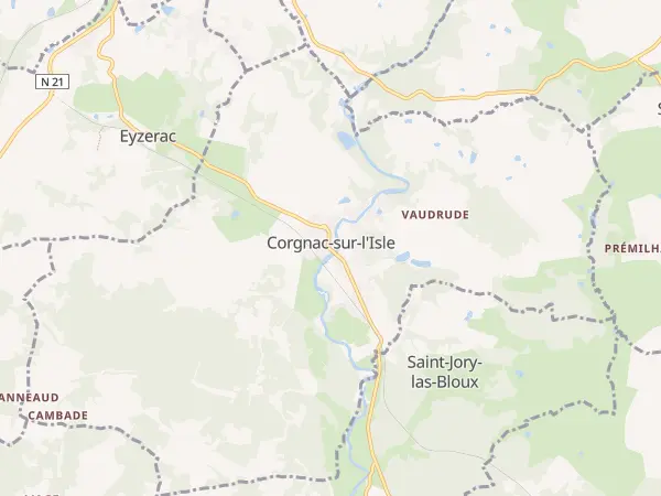 Plan de Corgnac-sur-l’Isle