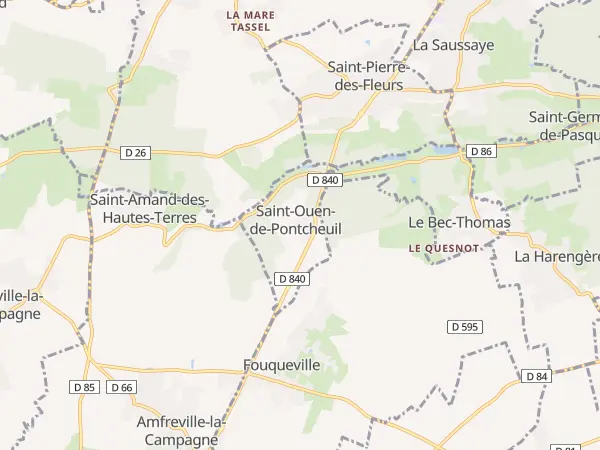 Plan de Saint-Ouen-de-Pontcheuil