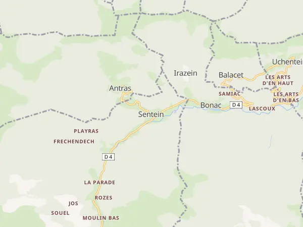 Plan de Sentein