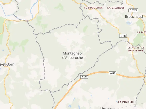 Plan de Montagnac-d’Auberoche
