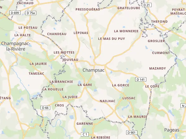 Plan de Champsac