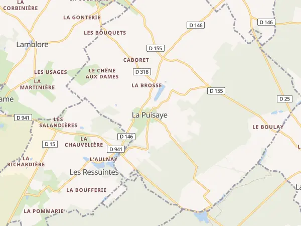 Plan de La Puisaye