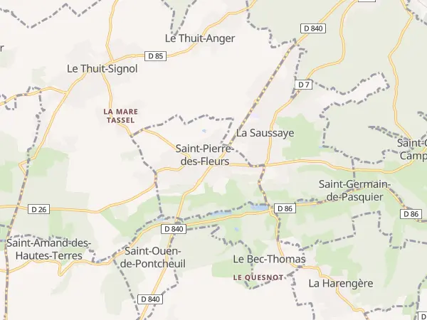 Plan de Saint-Pierre-des-Fleurs