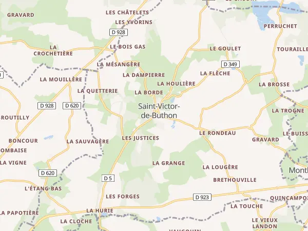 Plan de Saint-Victor-de-Buthon