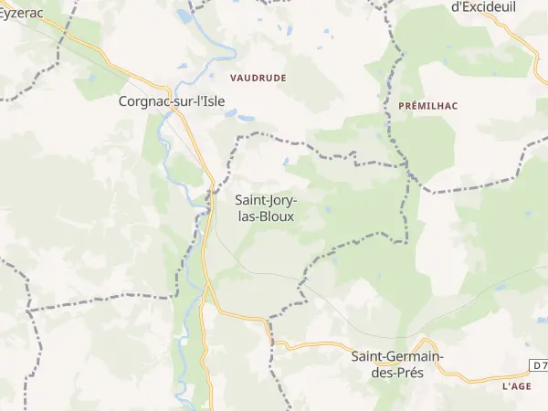 Plan de Saint-Jory-las-Bloux