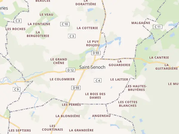 Plan de Saint-Senoch