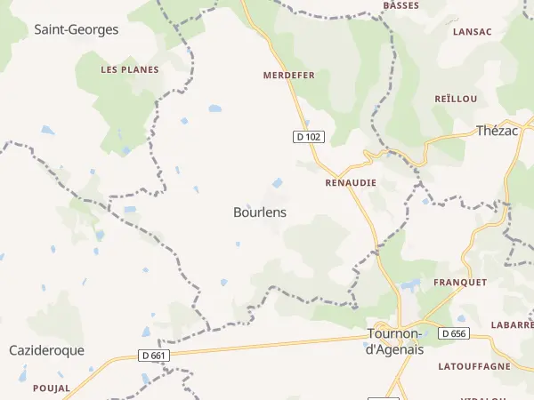 Plan de Bourlens