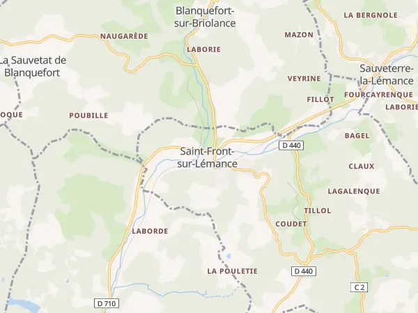 Plan de Saint-Front-sur-Lémance