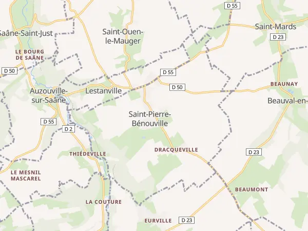 Plan de Saint-Pierre-Bénouville