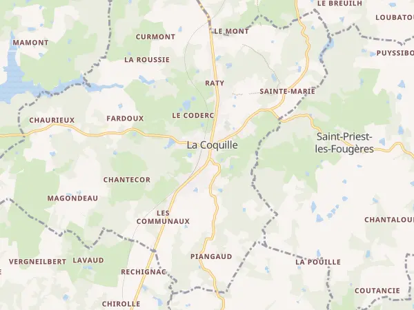 Plan de La Coquille