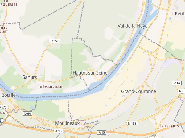 Plan de Hautot-sur-Seine