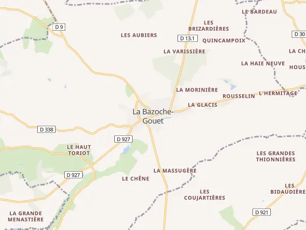 Plan de La Bazoche-Gouet