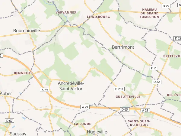 Plan de Ancretiéville-Saint-Victor