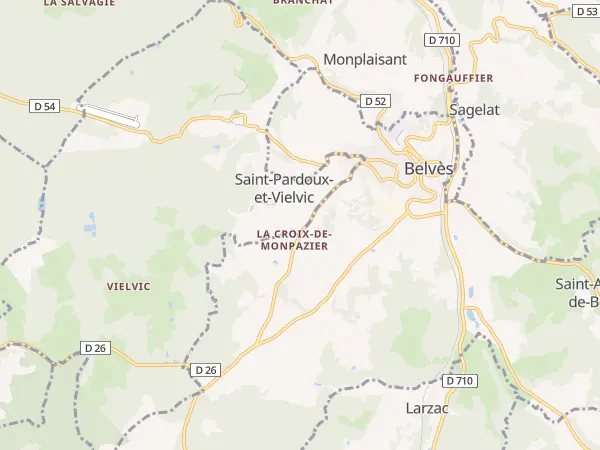 Plan de Saint-Pardoux-et-Vielvic