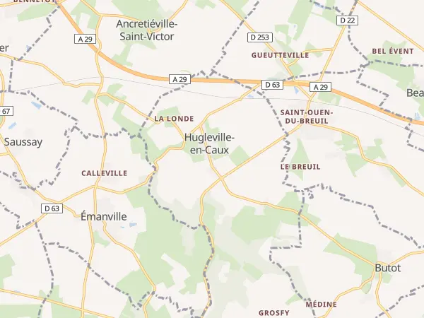 Plan de Hugleville-en-Caux