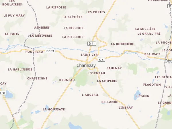 Plan de Charnizay