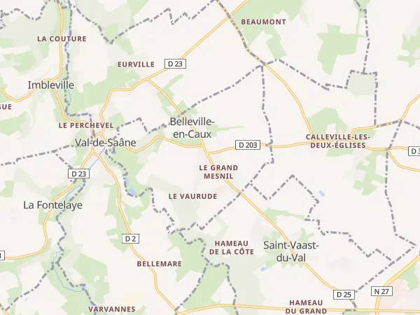 Plan de Belleville-en-Caux