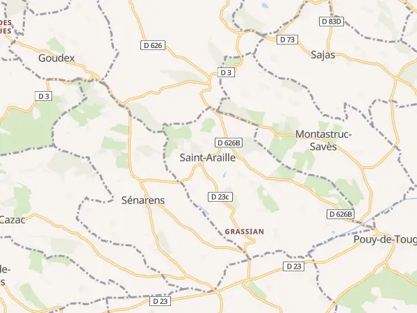 Plan de Saint-Araille