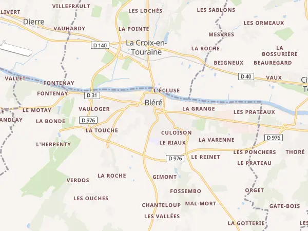 Plan de Bléré