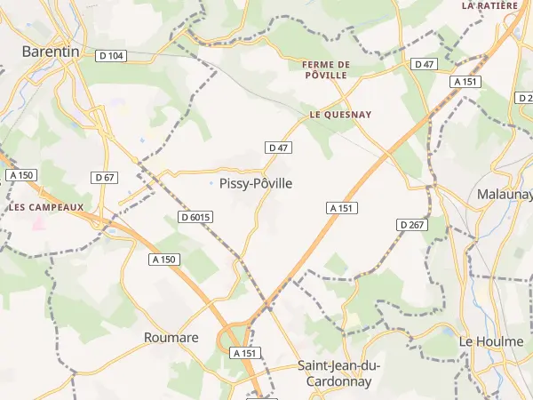 Plan de Pissy-Pôville