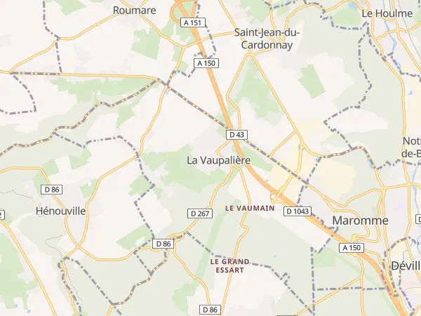 Plan de La Vaupalière