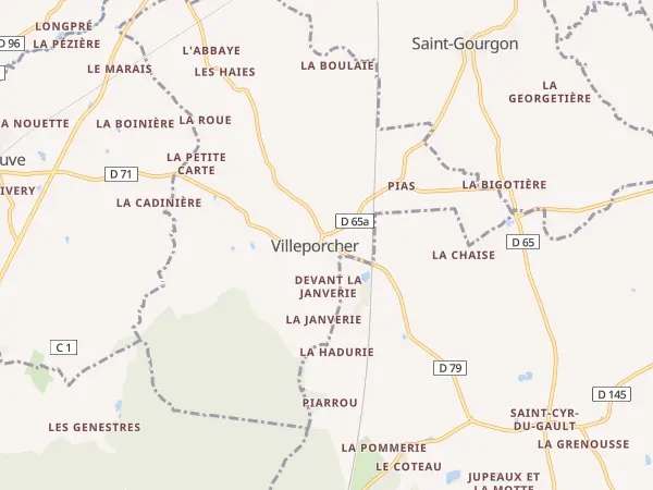 Plan de Villeporcher